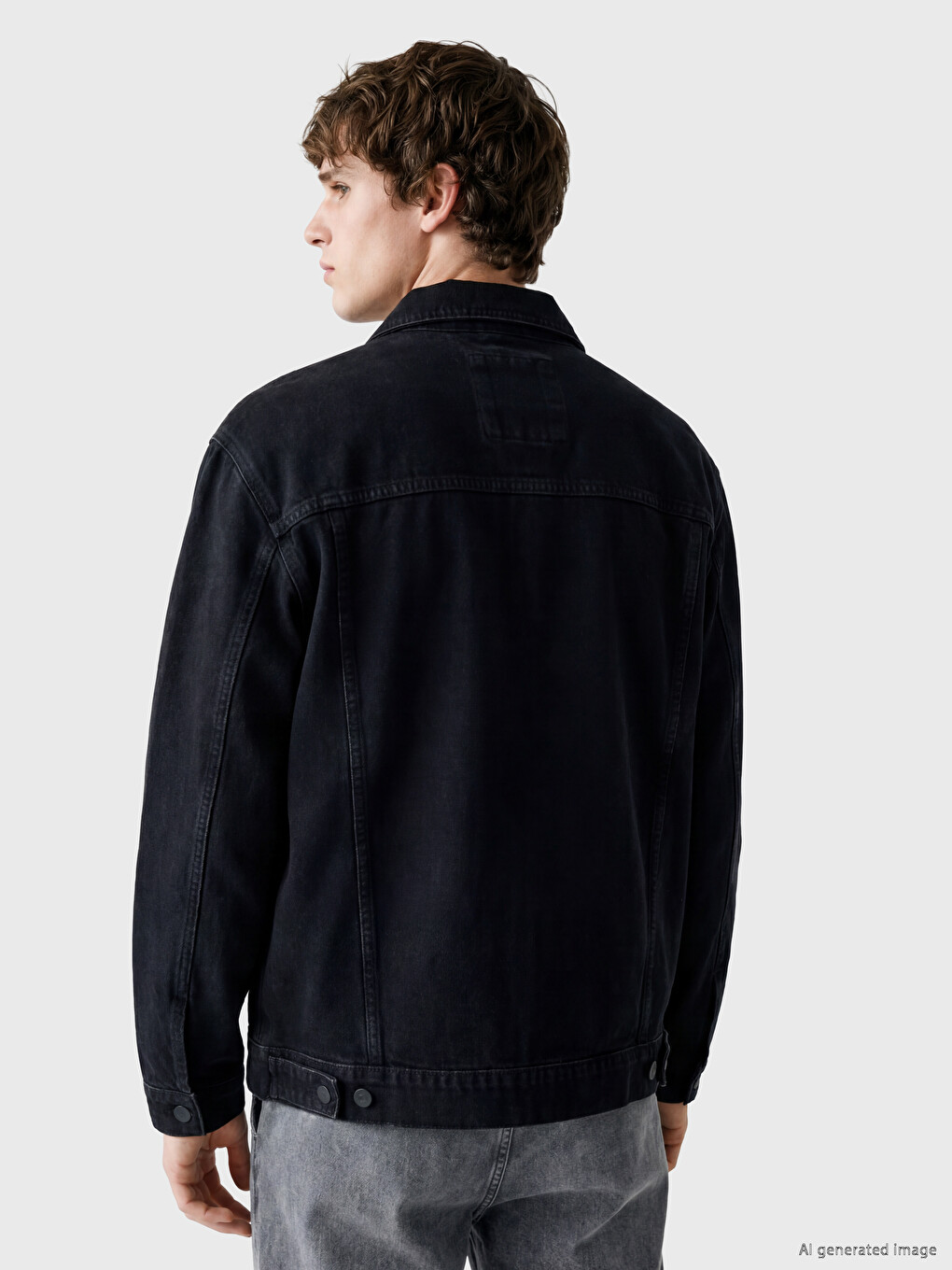 Loose Fit Men's Jean Jacket-2