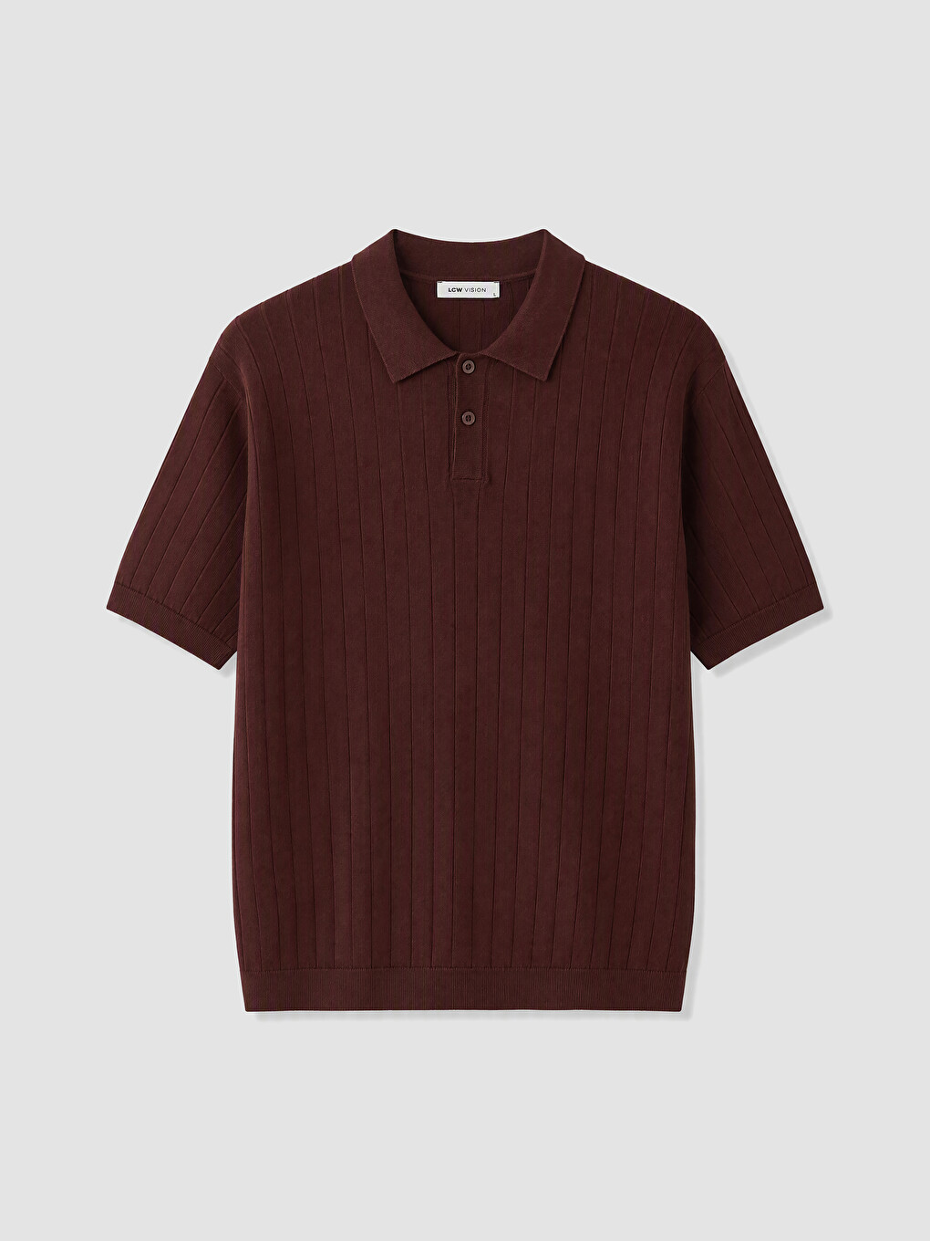 Polo Collar Men's Knitwear T-shirt