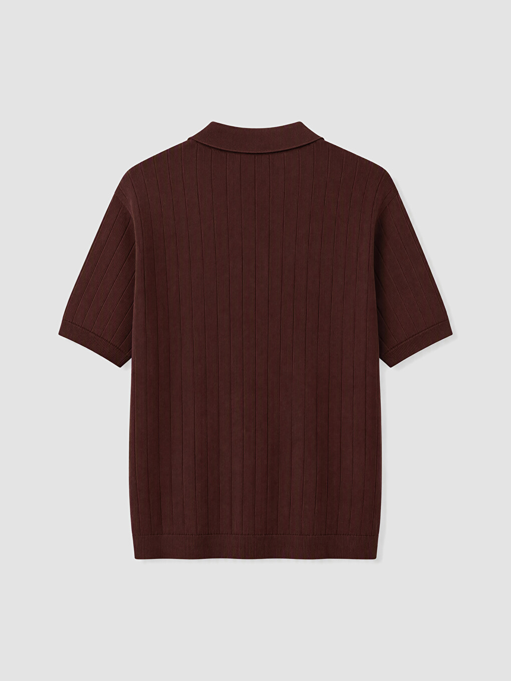 Polo Collar Men's Knitwear T-shirt-2