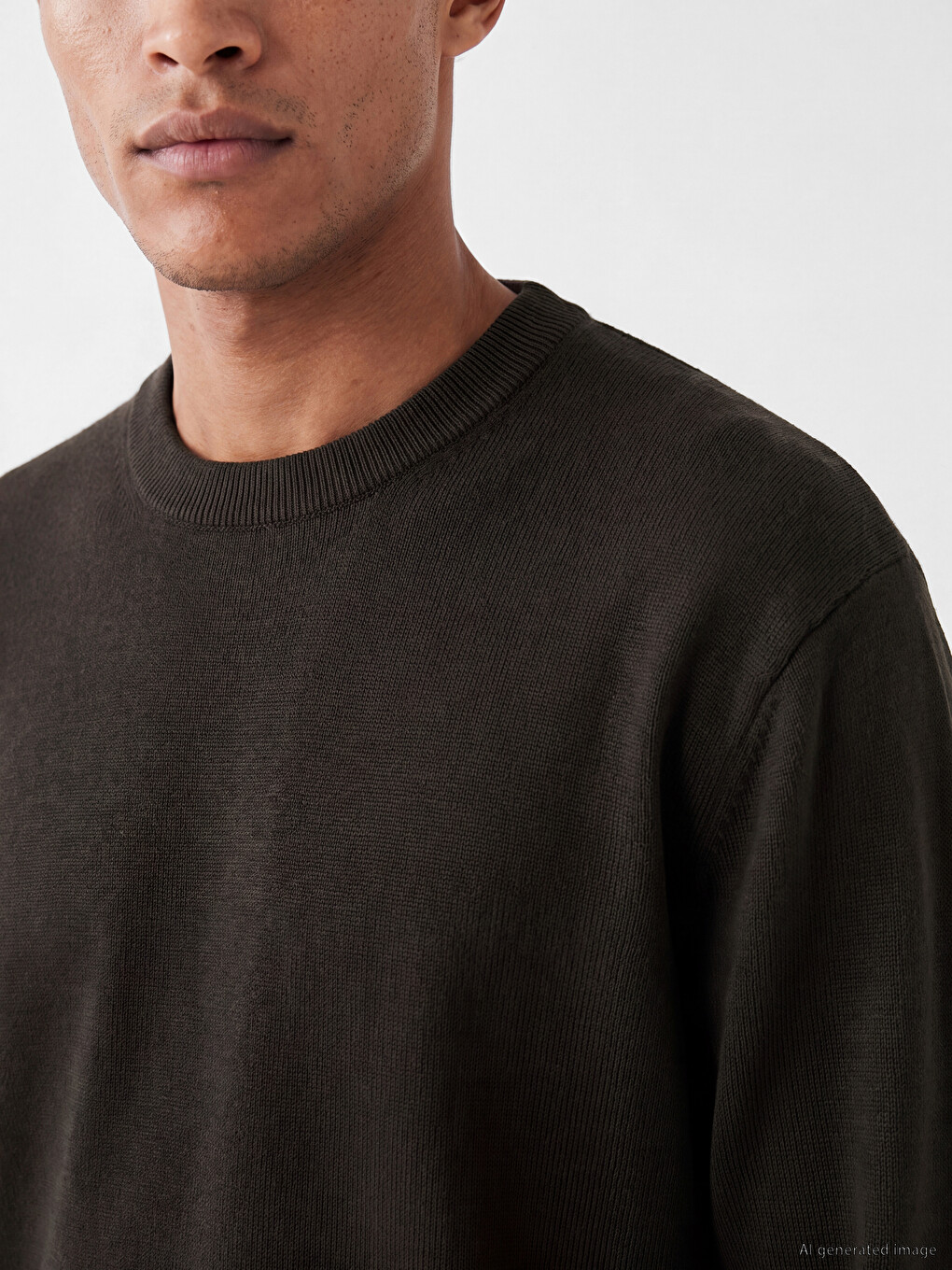 Man Brown Sweater-2