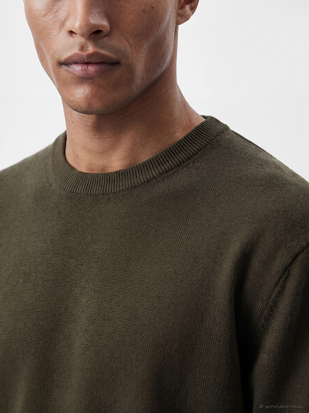 Man Khaki Sweater-2