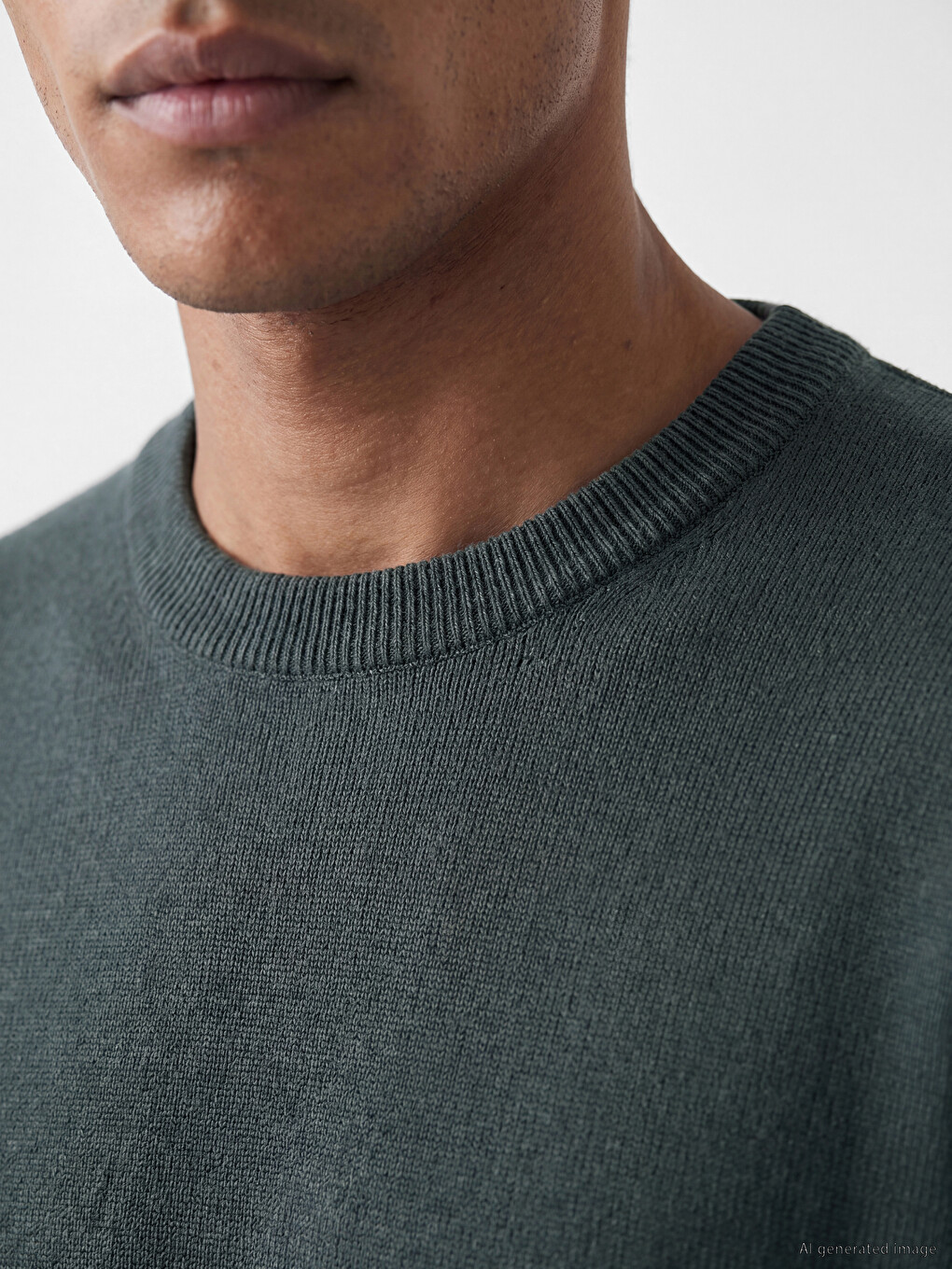 Man Petrol Sweater-2