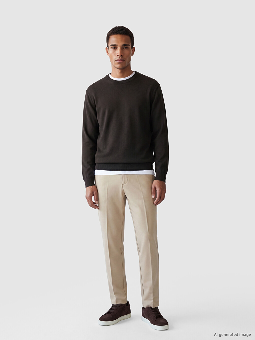 Man Brown Sweater-1
