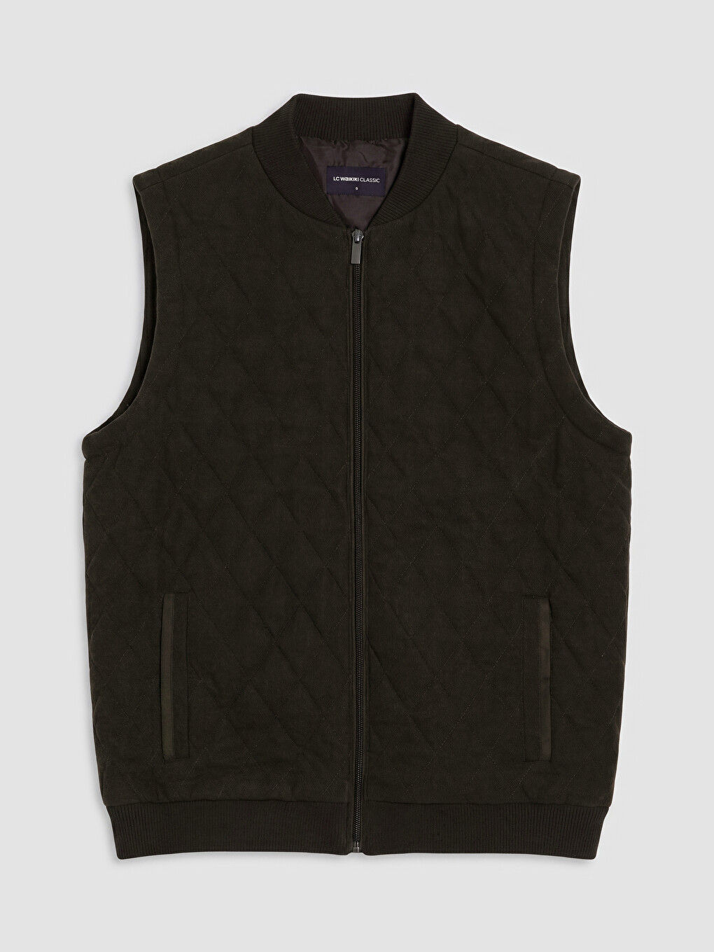 Regular Fit College Collar Men's Knitwear Vest-3