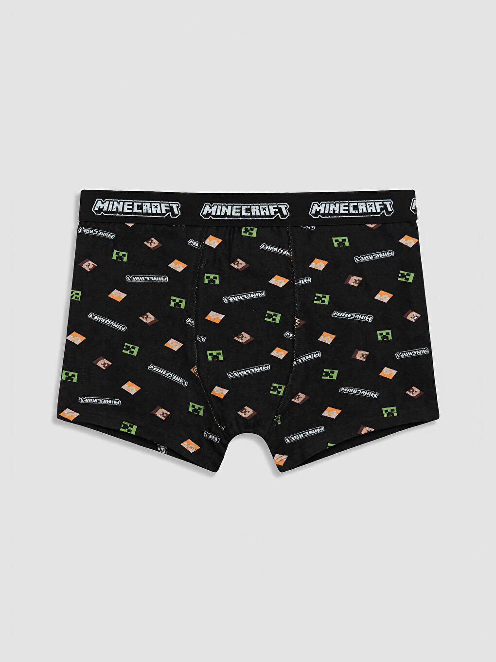 Siyah Erkek Çocuk Minecraft Lisanslı 3'lü Boxer-1