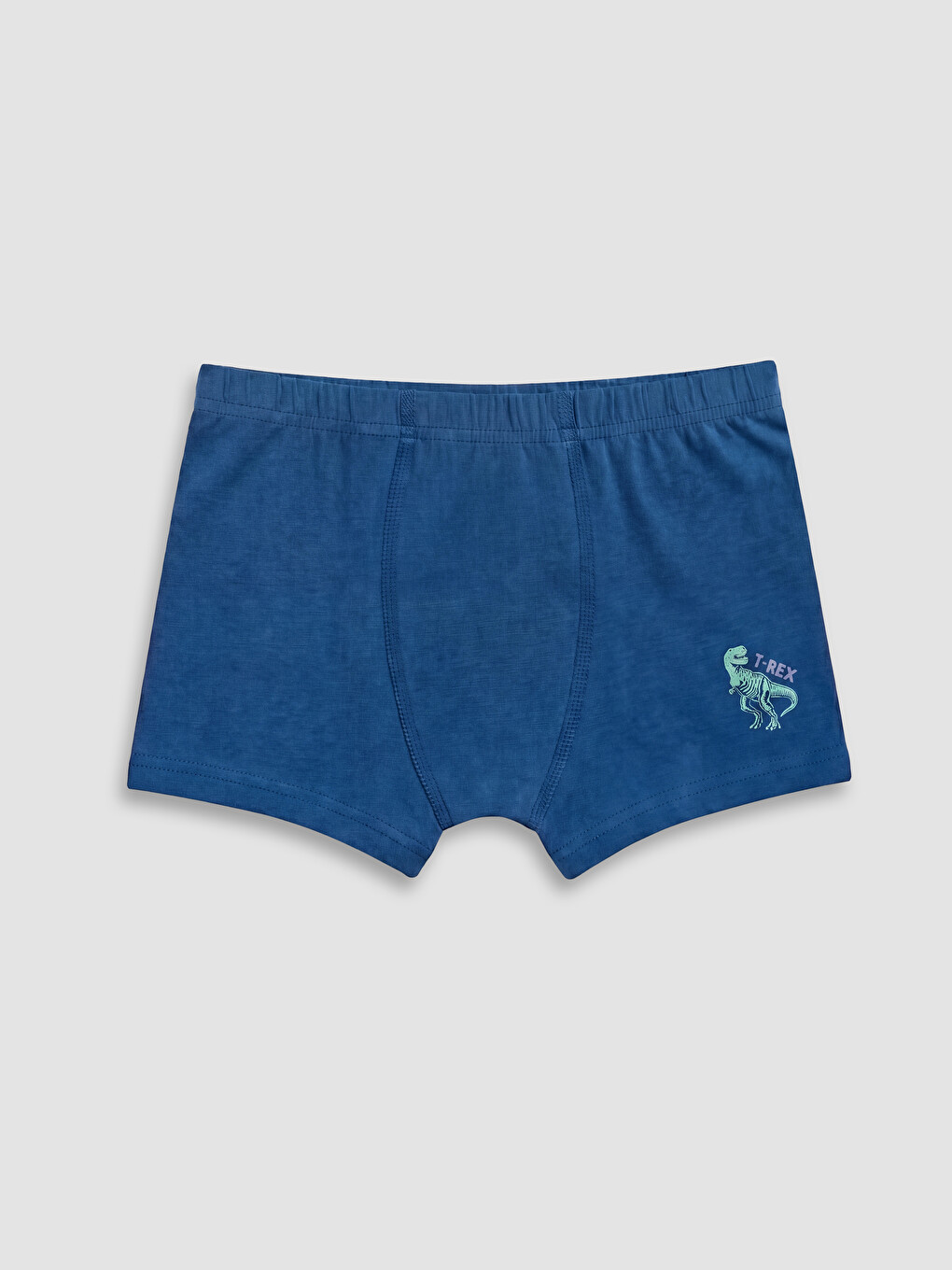 Lacivert Erkek Çocuk Baskılı Boxer 3'lü-4