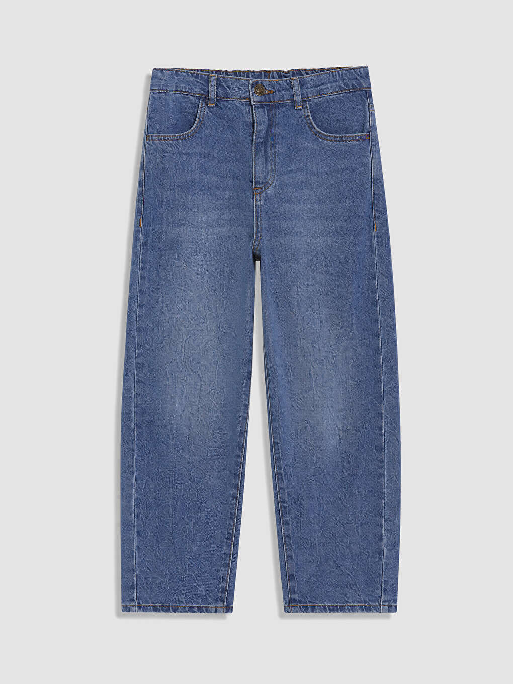 İndigo Baggy Fit Erkek Çocuk Jean Pantolon