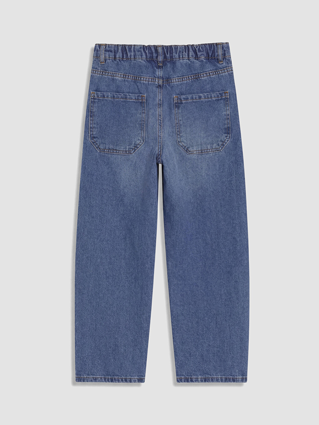 İndigo Baggy Fit Erkek Çocuk Jean Pantolon-1