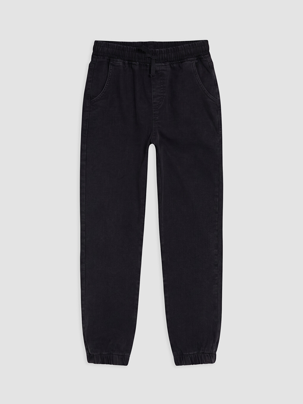 Siyah Erkek Çocuk Jogger Jean Pantolon