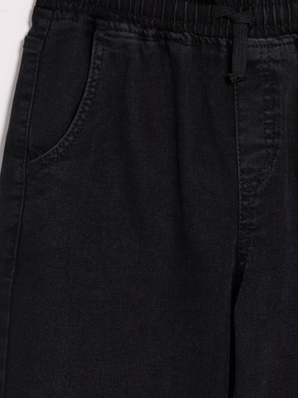 Siyah Erkek Çocuk Jogger Jean Pantolon-2