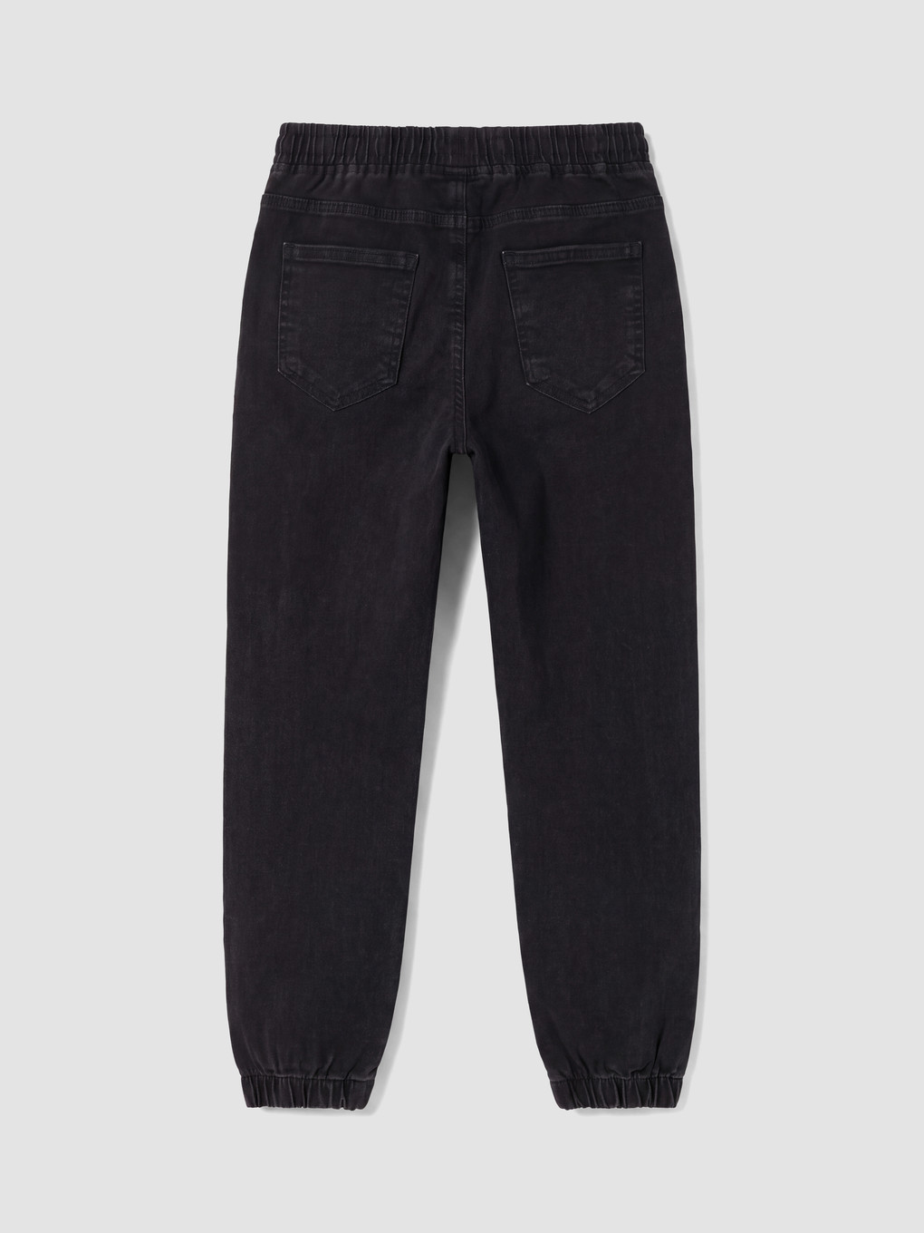 Siyah Jogger Fit Erkek Çocuk Jean Pantolon-3