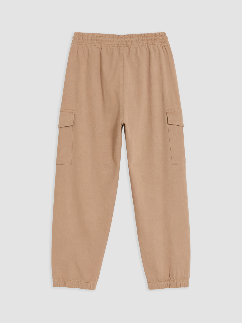 Bej Erkek Çocuk Gabardin Kargo Pantolon-1