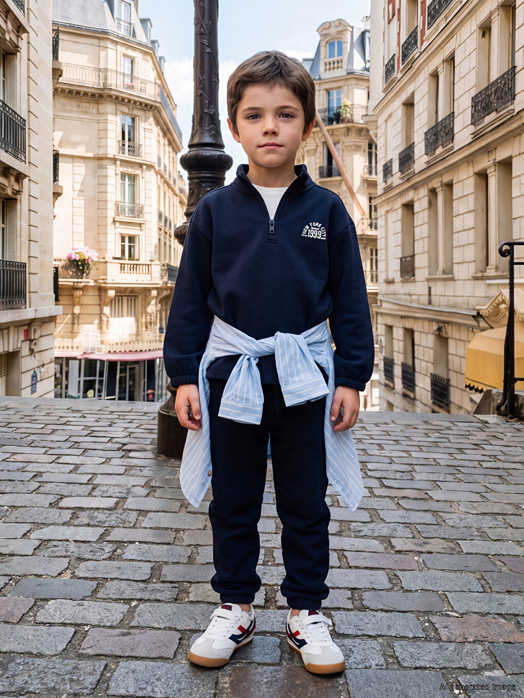 Момчешки Комплект С Щампа „ню Йорк“-1