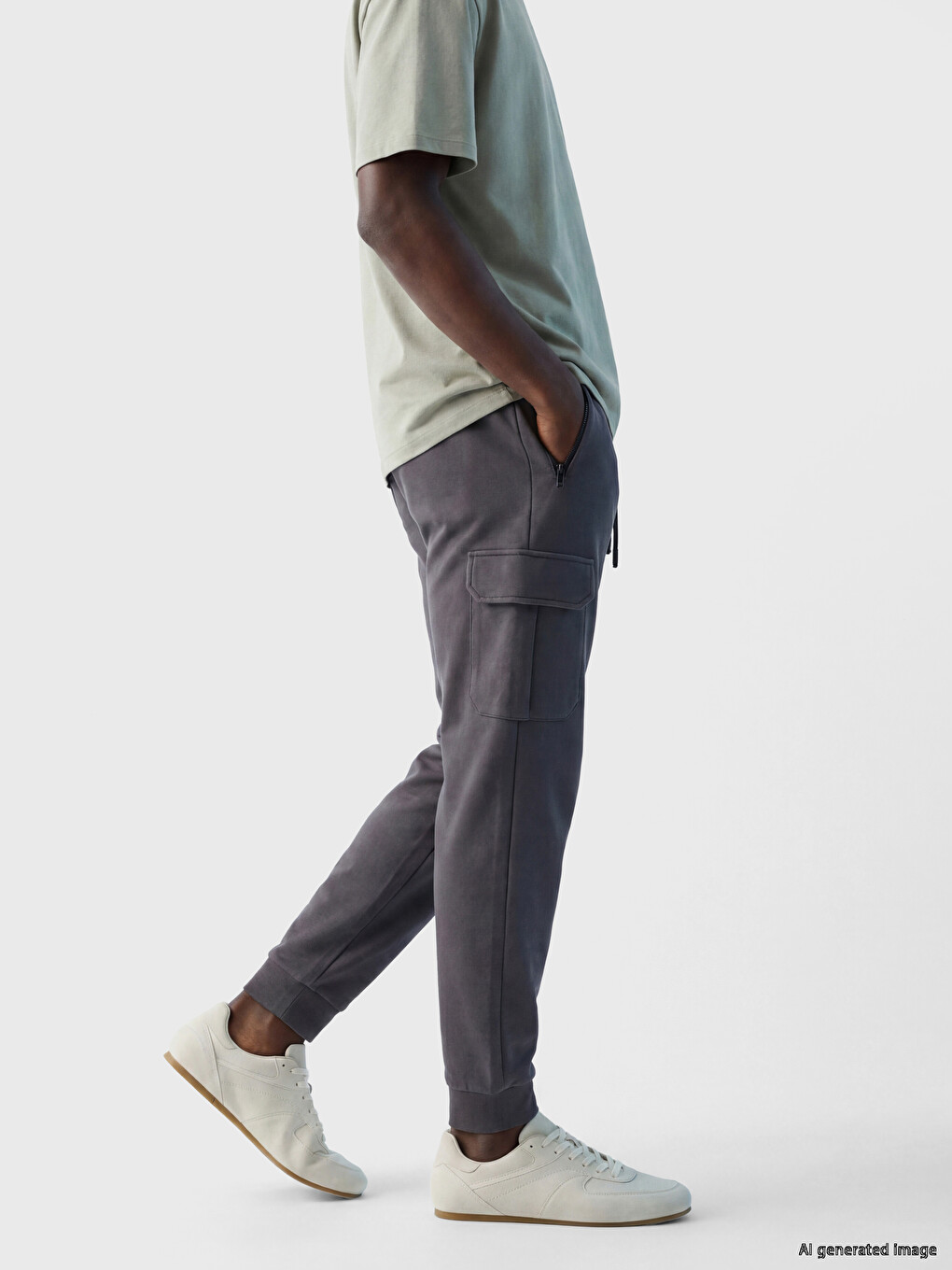 Mashkull Antracite Pantallona Sportive Jogger