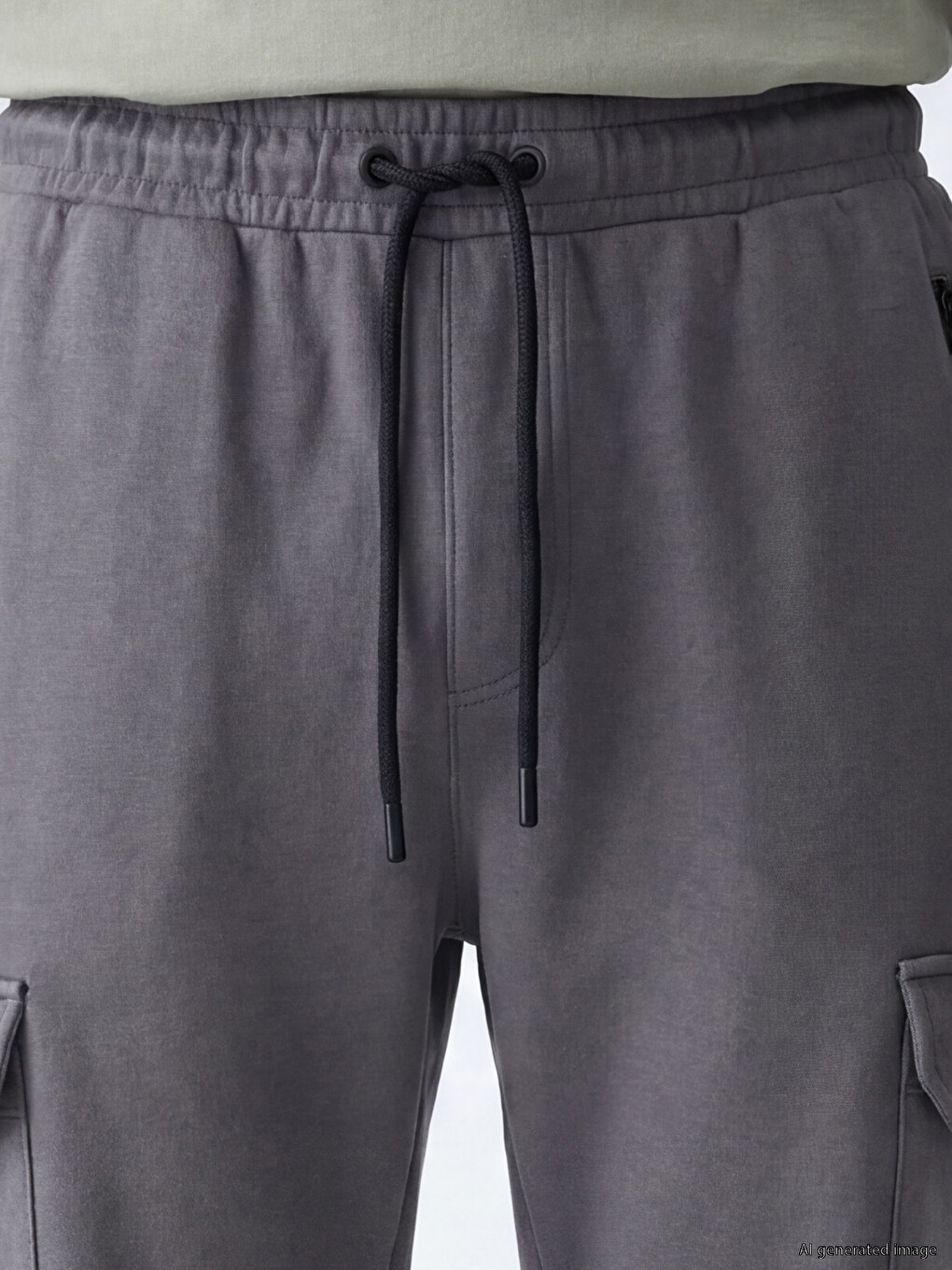 Mashkull Antracite Pantallona Sportive Jogger-2