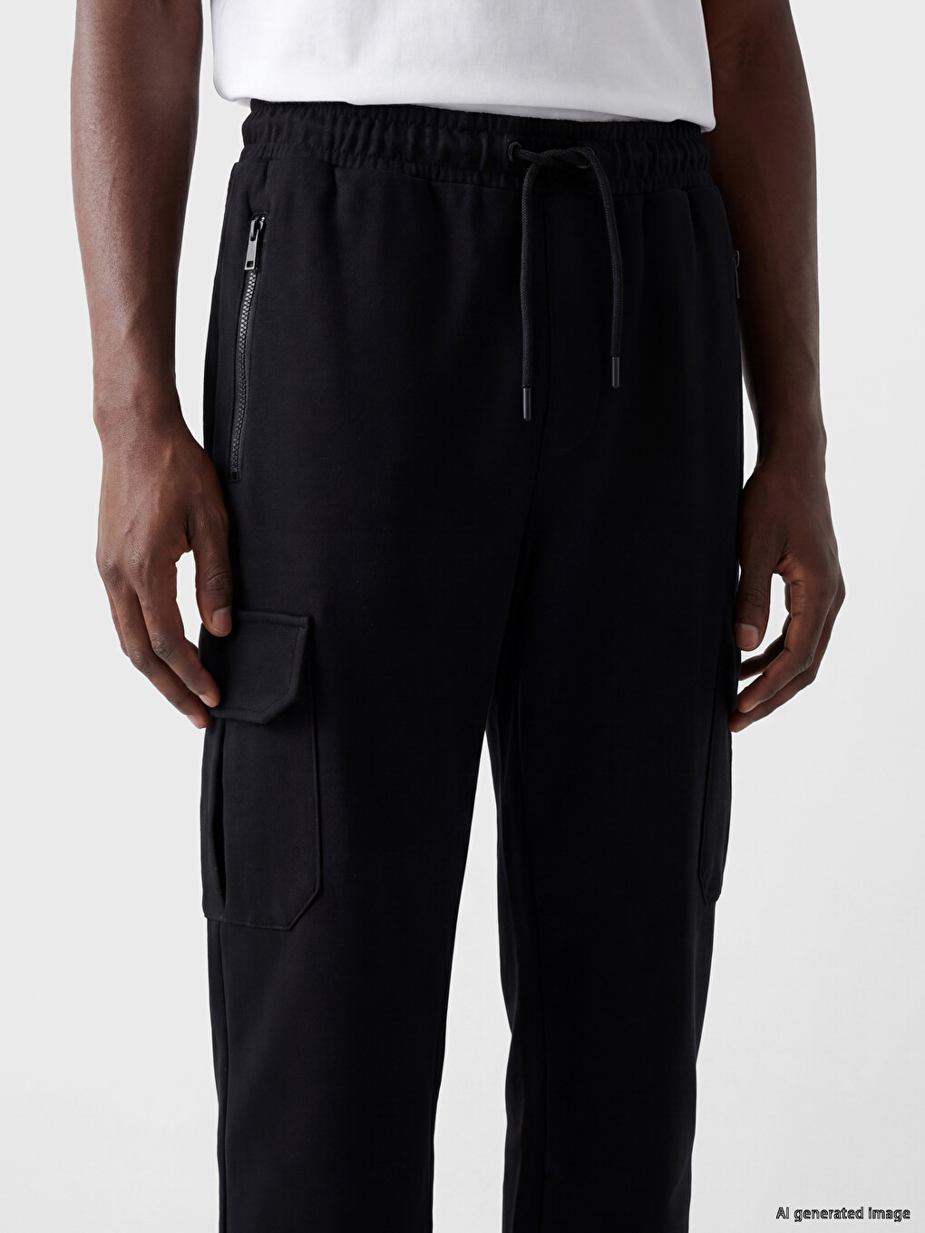 Man Black Sweatpants-2