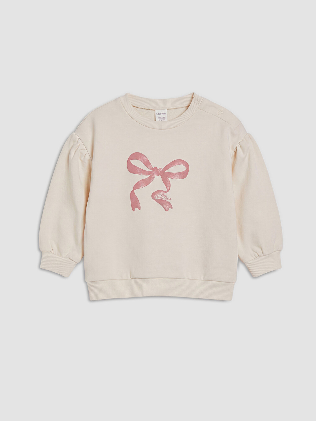Printed Sweatshirt And Striped Pants Baby Girls' Set-1