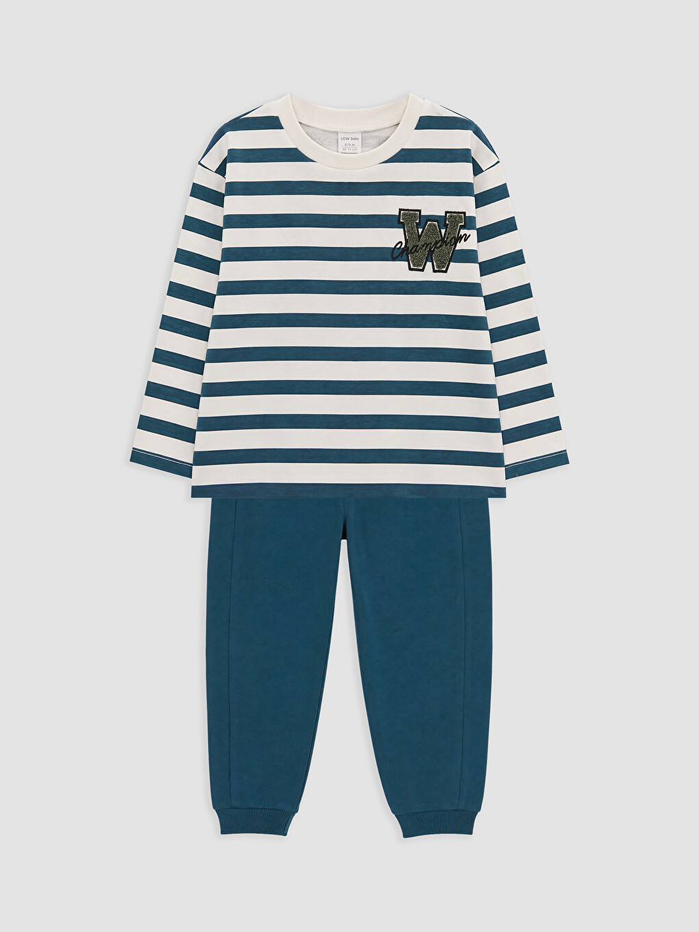 Striped Baby Boys' Tracksuit Set-4