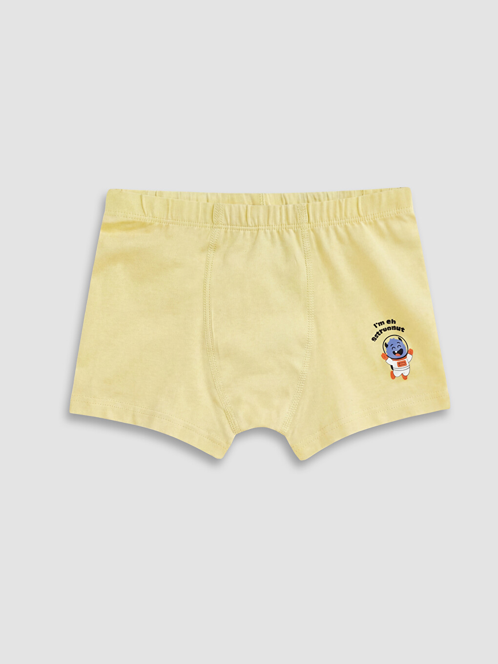Bej Erkek Çocuk Baskılı Boxer 3'lü-3