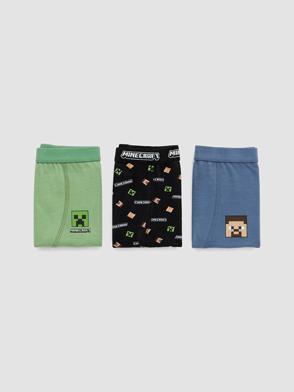 Siyah Erkek Çocuk Minecraft Baskılı Boxer 3'lü