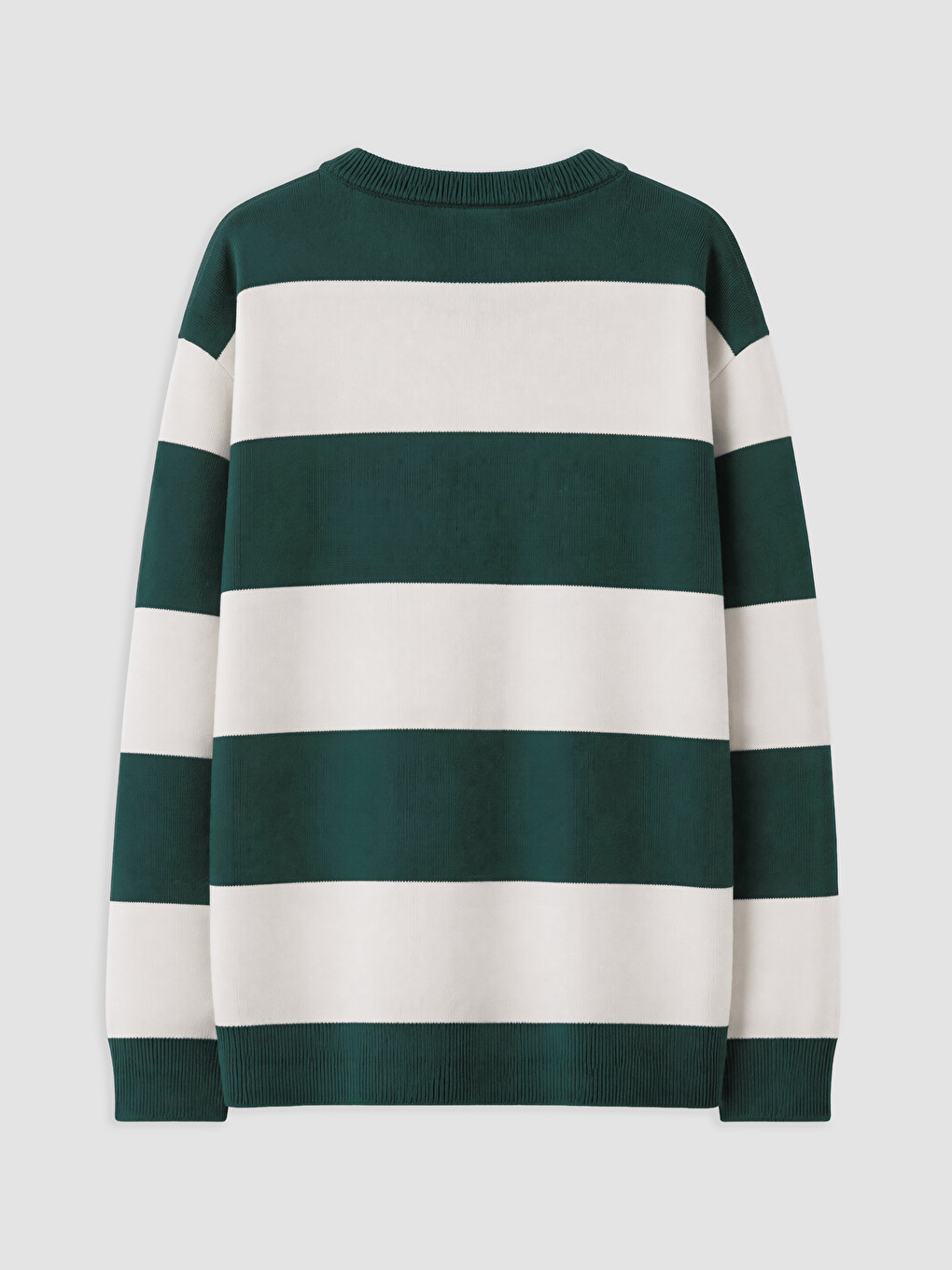 Pullover Mit Rundhalsausschnitt Aus Gestreiftem Strick Für Jungen-2