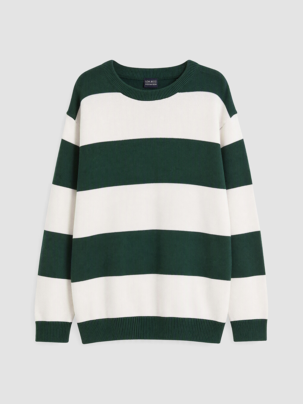 Pull-over En Tricot Rayé Pour Garçon-1