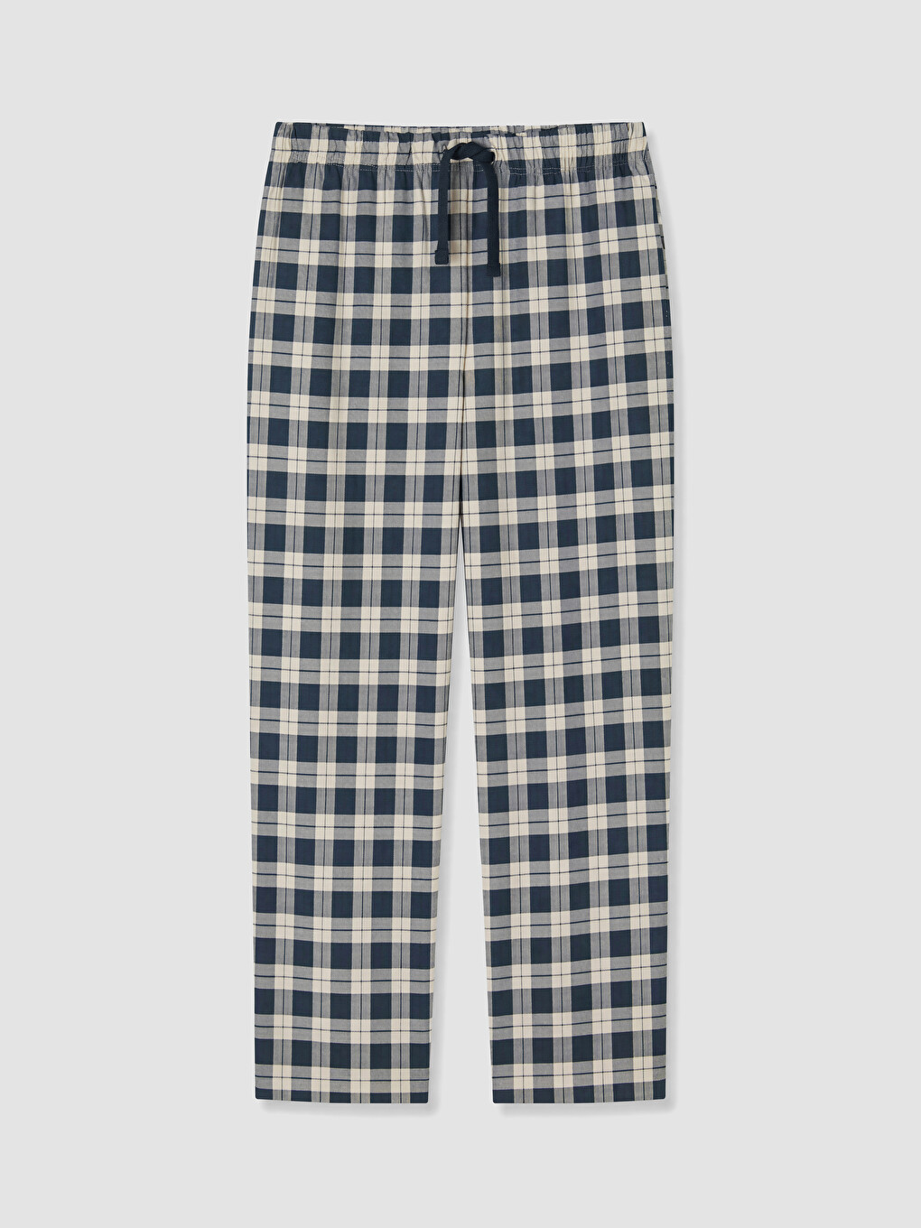 Regular Fit Plaid Men's Pyjamas Set-8