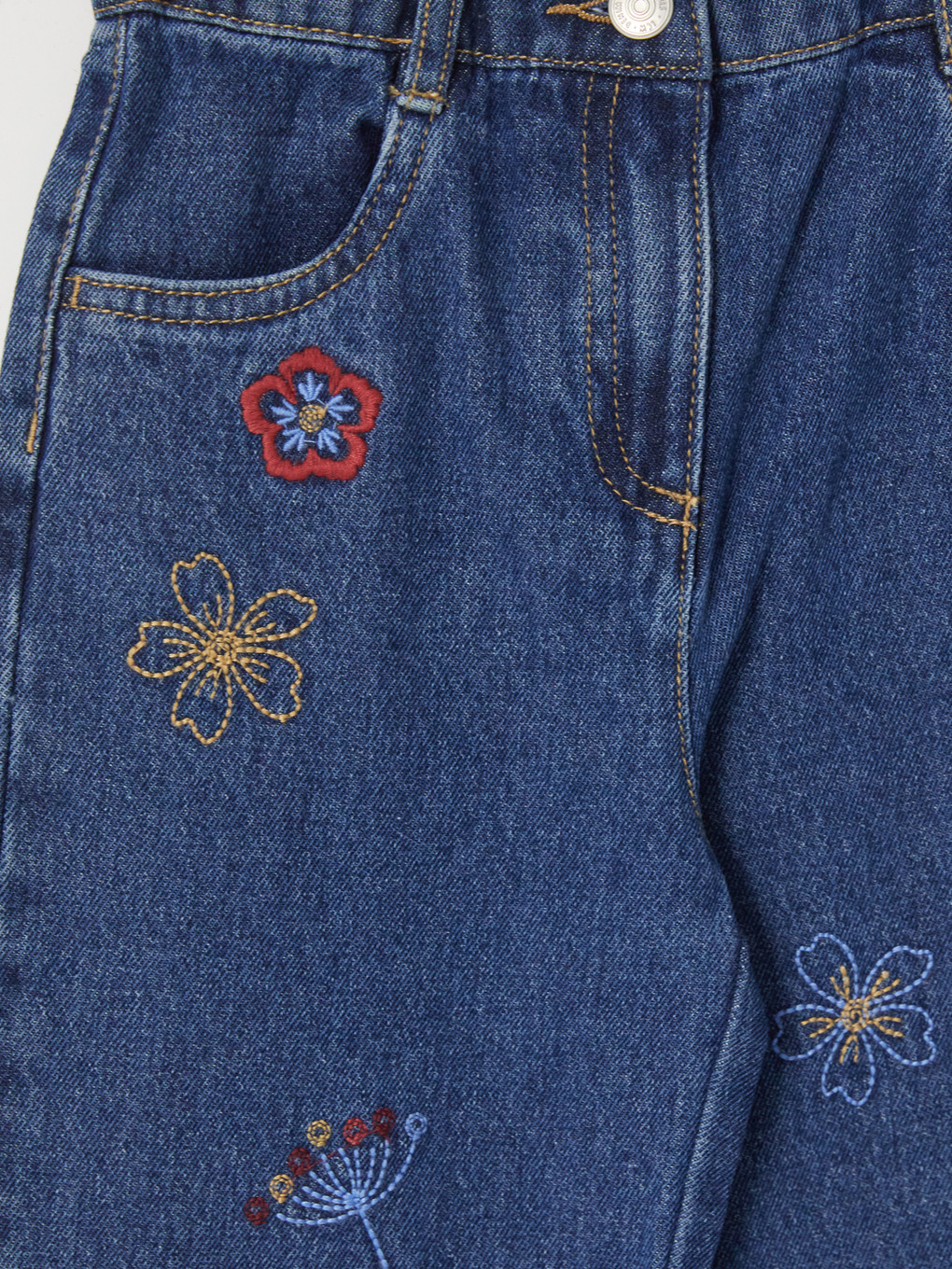 Wideleg Girls' Jeans-2