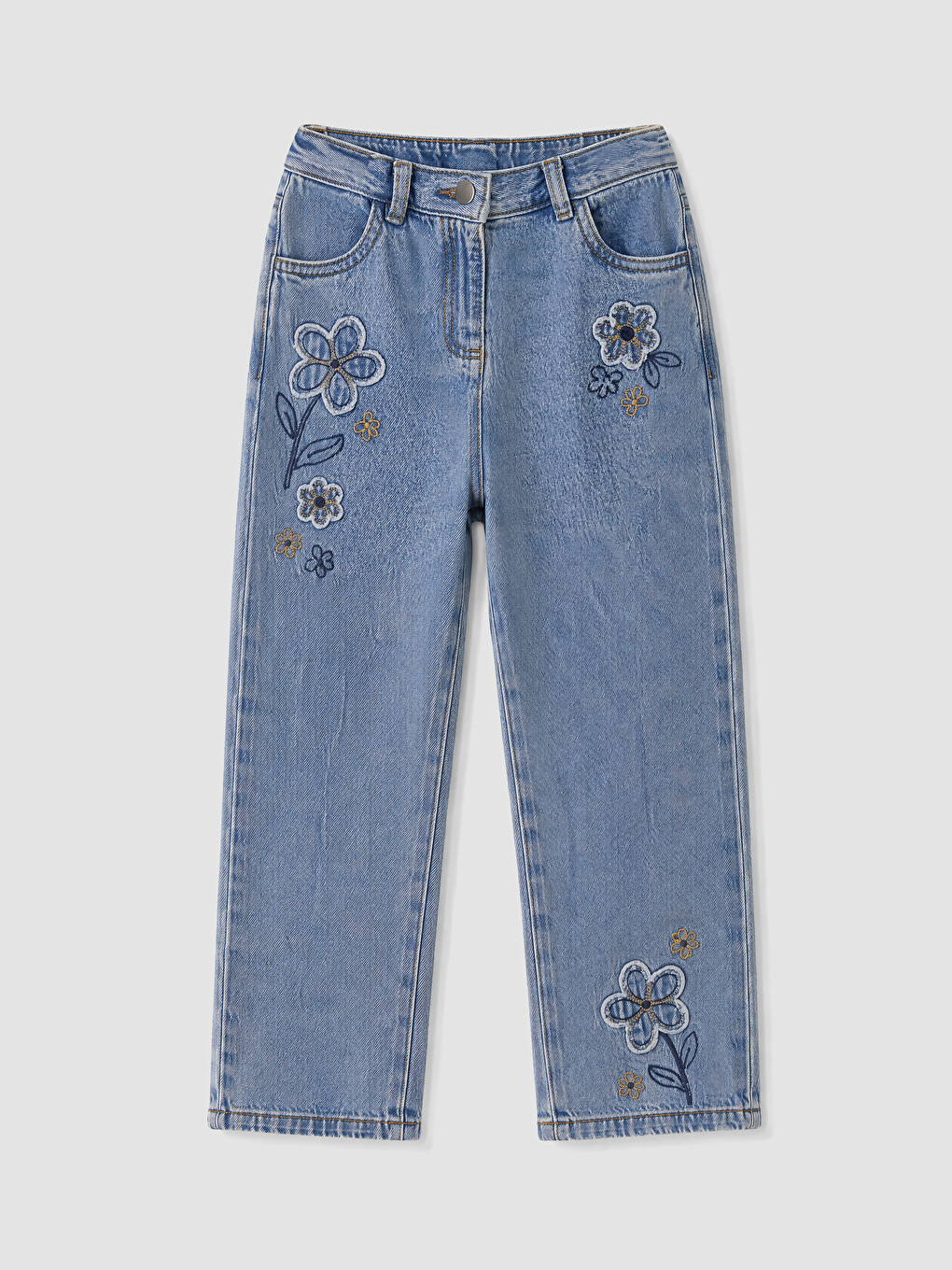 Embroidered Girls' Jeans