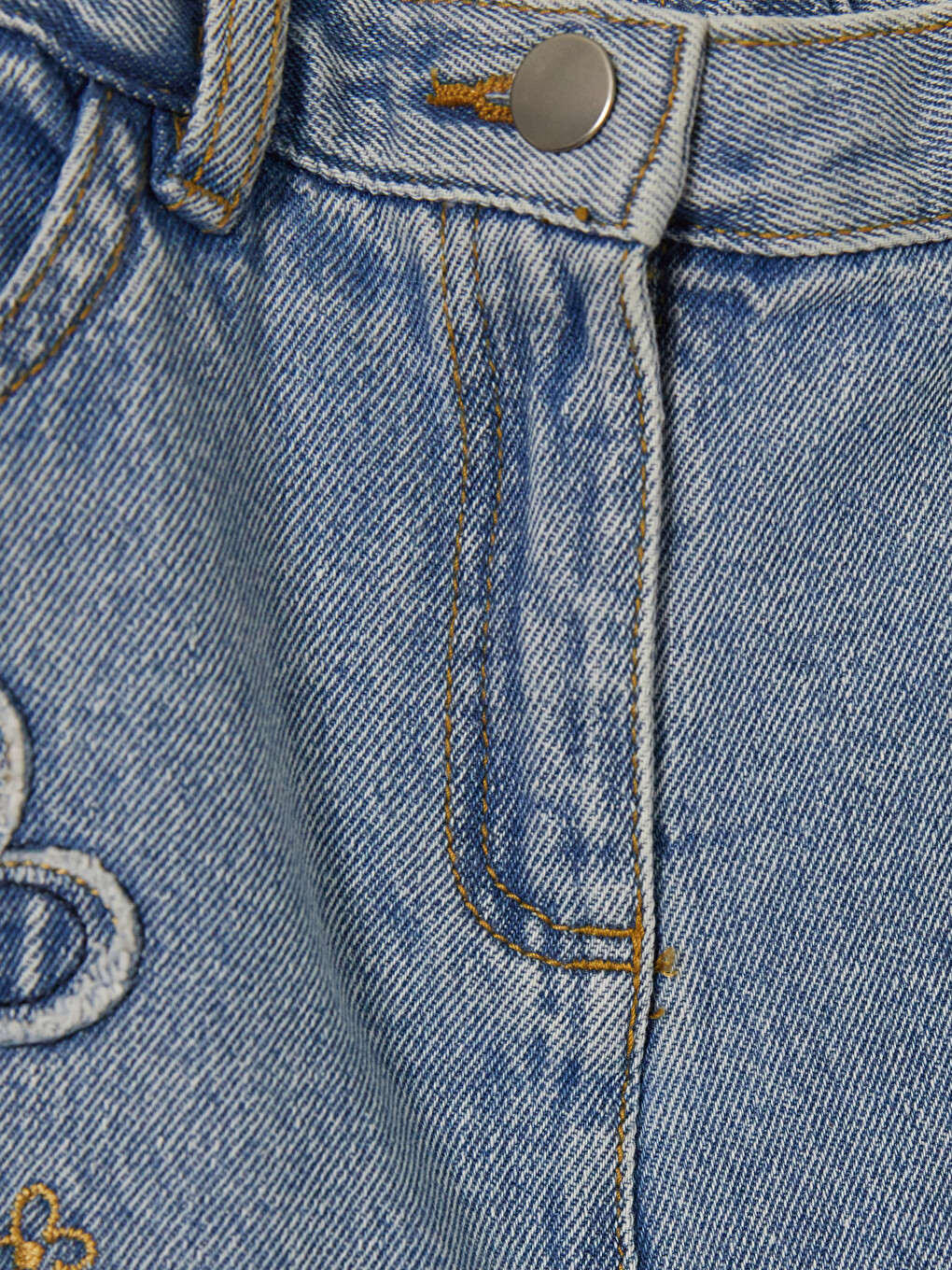 Embroidered Girls' Jeans-1