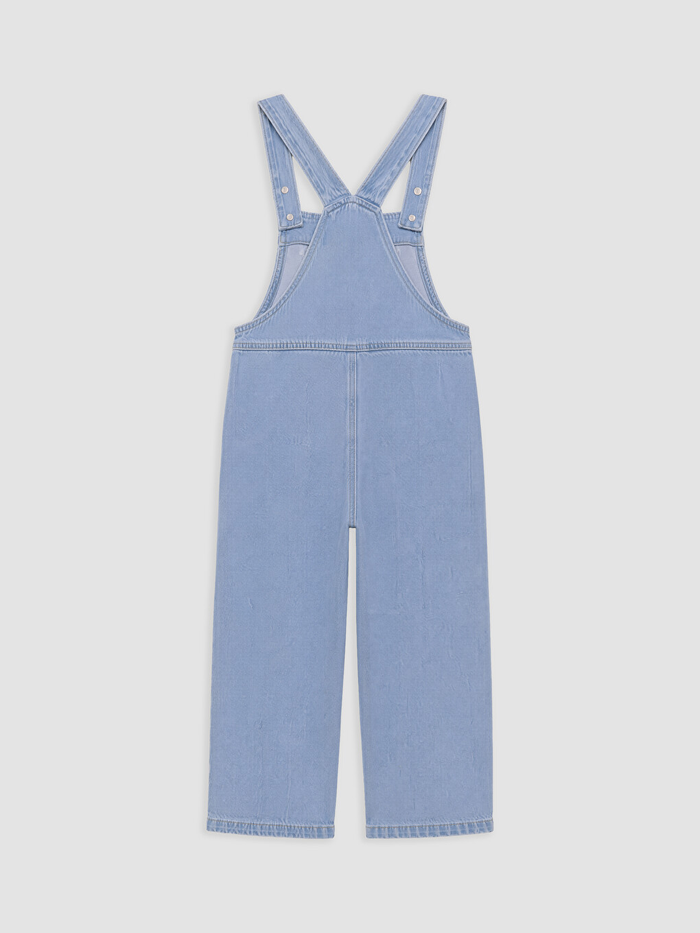Embroidered Girls' Jean Dungarees-2