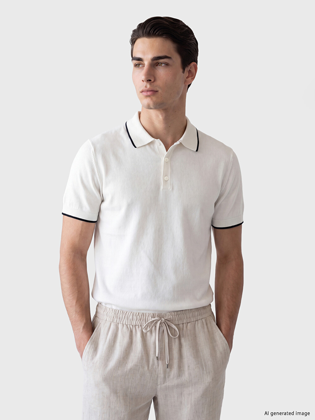 Man White T-shirt