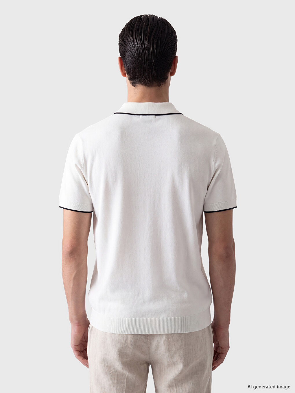 Man White T-shirt-2