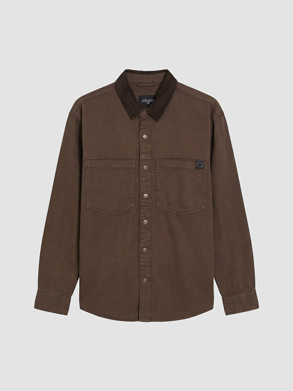 Relaxed Fit Men's Jean Shirt-4