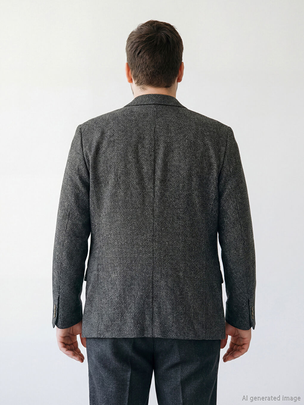 Kahverengi Slim Fit Erkek Blazer Ceket-3