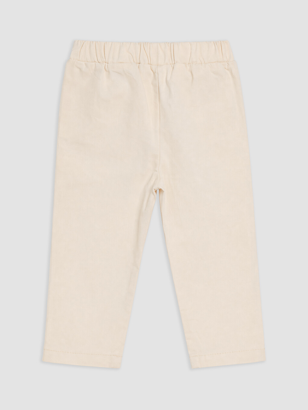 Bej Regular Fit Erkek Bebek Pileli Pantolon-1