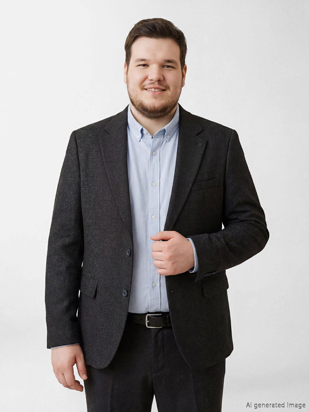 Siyah Standart Kalıp Erkek Blazer Ceket