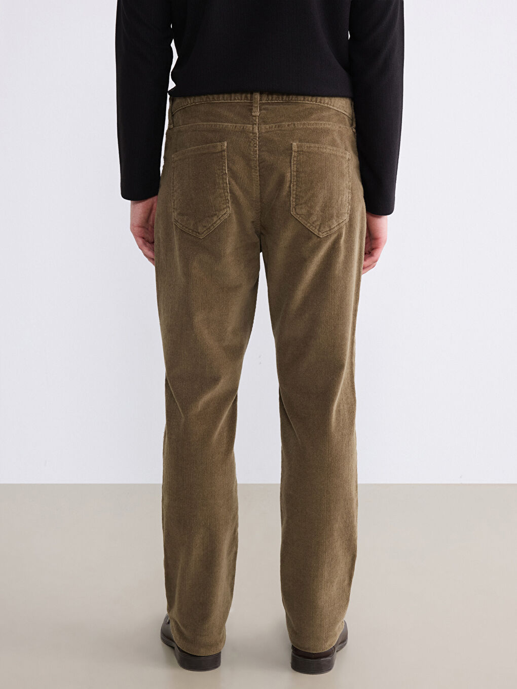 Kahverengi Standart Kalıp Erkek Chino Pantolon-3