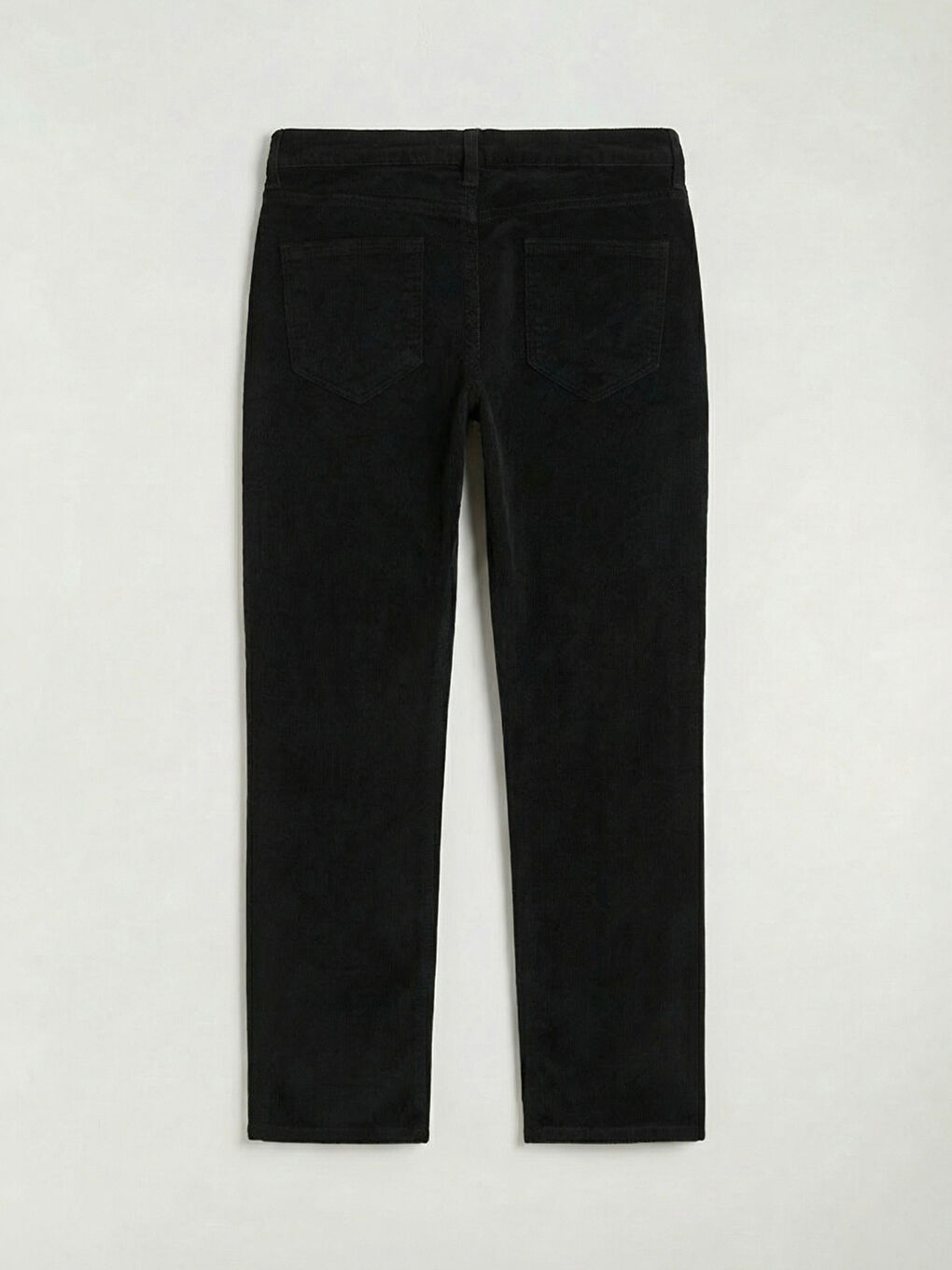 Siyah Standart Kalıp Erkek Chino Pantolon-1