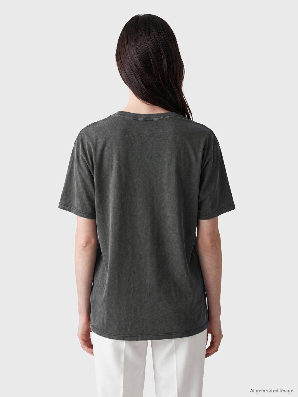 T-shirt 100% Pambuk E Zbukuruar Me Gurë Vezullues Për Gra-3