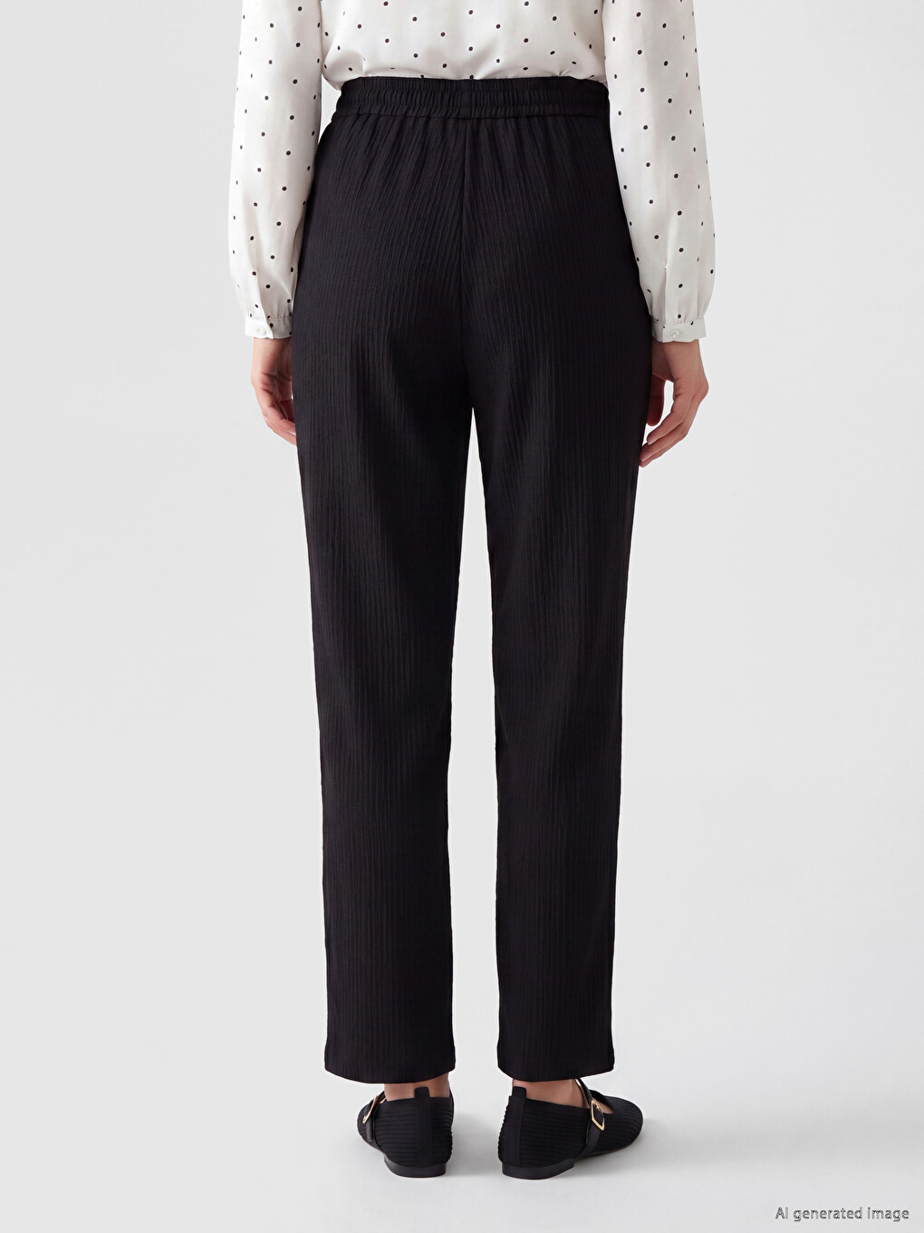 Straight Leg Women's Trousers-3