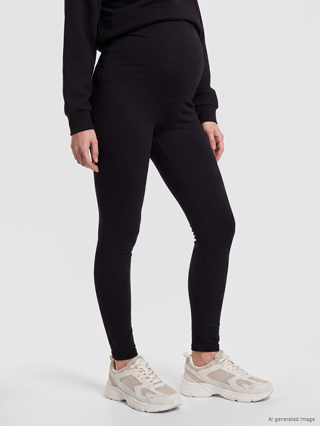 Woman Black Leggings-1