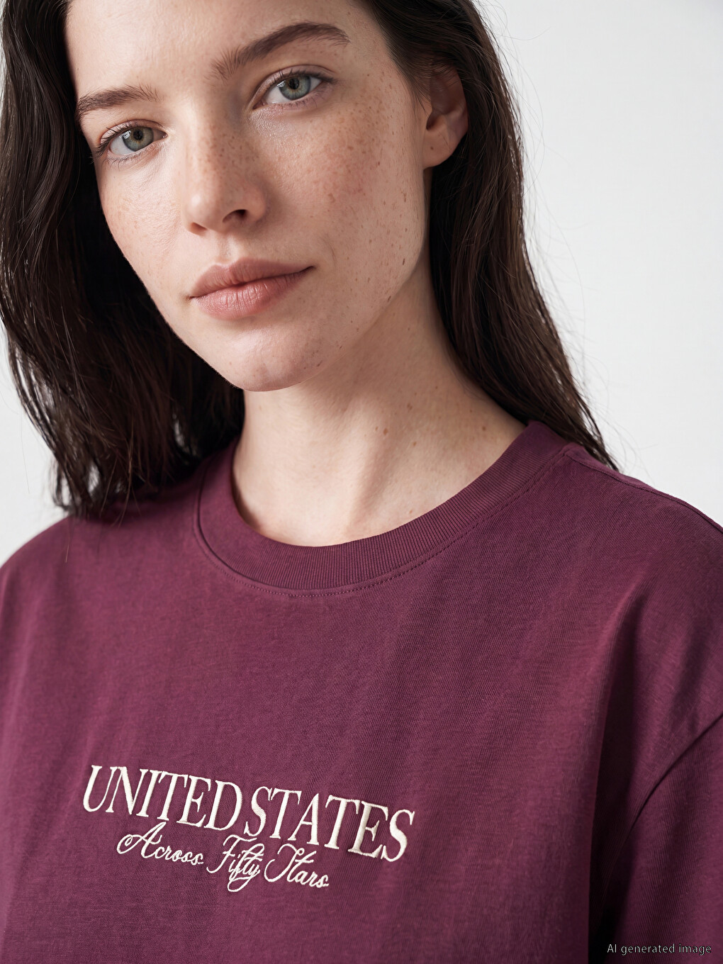 Text Printed 100% Cotton Women's T-shirt-2