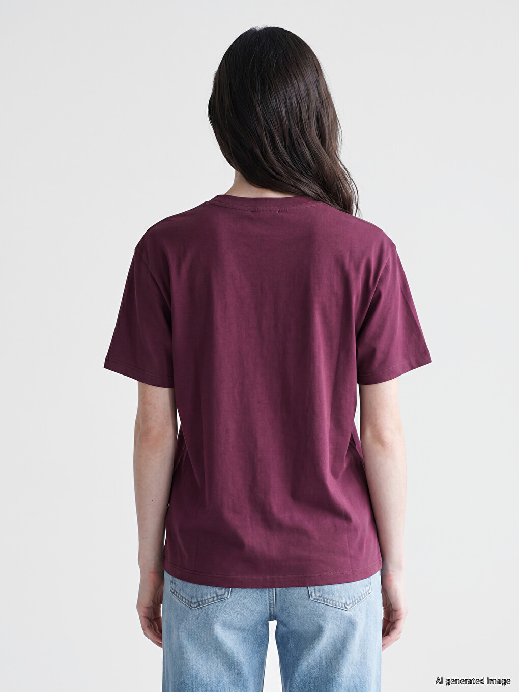 Text Printed 100% Cotton Women's T-shirt-3