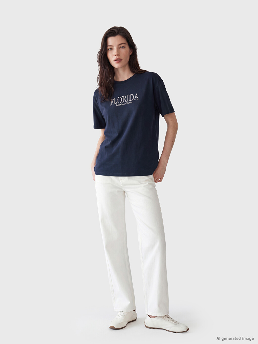 Florida Printed 100% Cotton Women's T-shirt-1