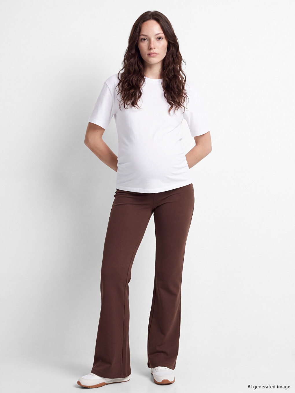 Woman Brown Leggings