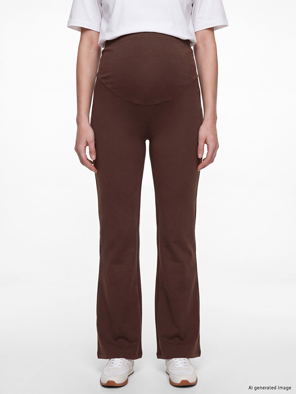 Woman Brown Leggings-1