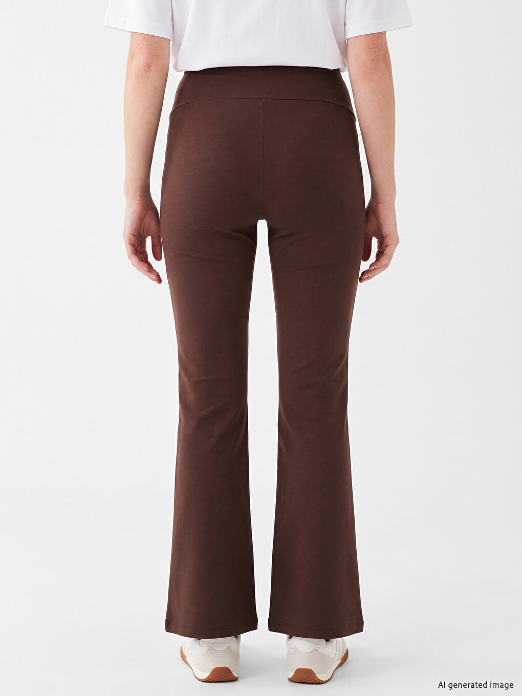 Woman Brown Leggings-3
