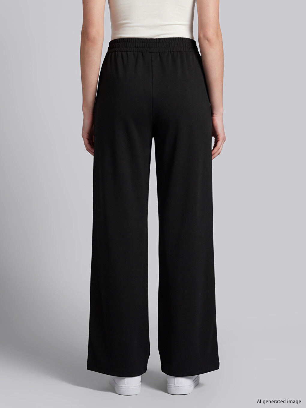 Stone Printed Wide Leg Women's Sweatpants-3