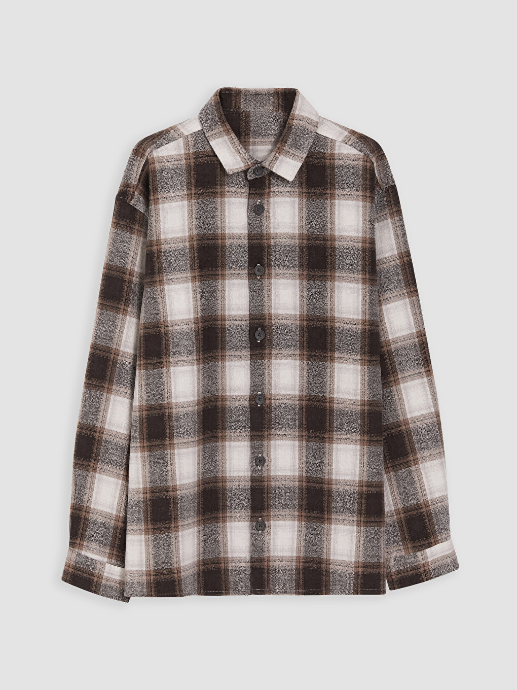Këmishë Flanelë Me Kuadrate Për Djaloshin Elegant